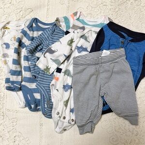 7 Piece Bundle Baby Boy Newborn Clothes